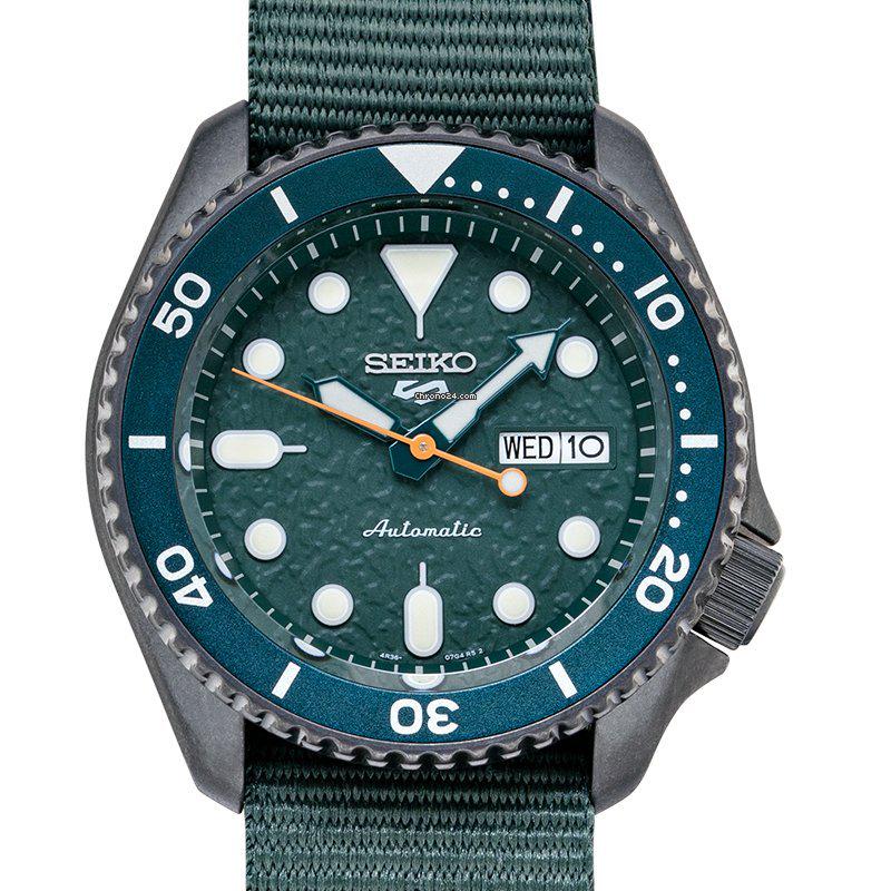 Seiko 5 Sports Automatic Green Dial Men's Watch - SRPD77K1 - Apr 09, 2022 |  Bidhaus in NY