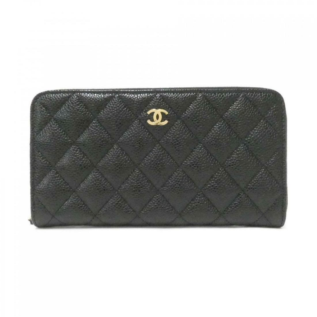 CHANEL Timeless Classic Line AP0242 Wallet: CHANEL Timeless Classic Line AP0242 Wallet Brand: CHANEL Style: Purse Color: BLACK+BORDEAU x / GOLD Parts Material: Caviar skin (grained calf) Gender: Ladies Size: WxHxD: 19cmx10cmx2cm Type: Purse Dep