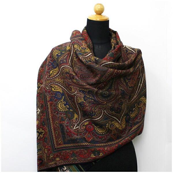 Etro Large Format Stall Wool Silk 162 x 64 cm Multicolor Black Paisley Pattern Rectangular ETRO |: Etro Large Format Stall Wool Silk 162 x 64 cm Multicolor Black Paisley Pattern Rectangular ETRO | Ladies Shawl Brand: Etro Type: Stole Gender: Men Women Color: Black Multi-color Pattern: Paisley Mater