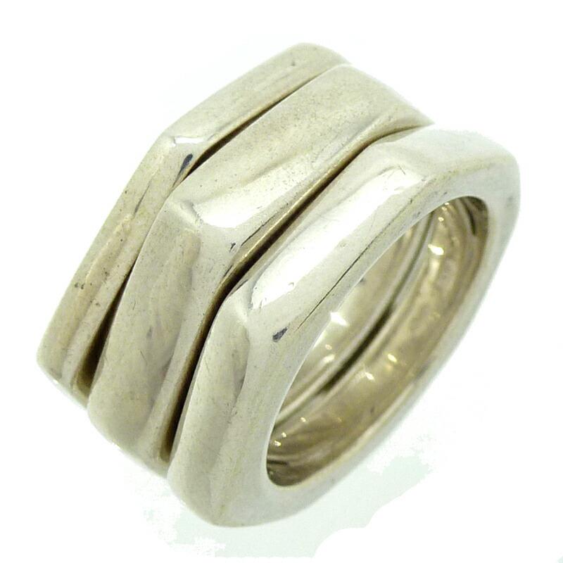 Gucci Triple Ring Women's / Men's Silver 925 No. 13: Gucci Triple Ring Women's / Men's Silver 925 No. 13 Brand: Gucci Number in Pack: 1 Gender: Men Women Material: Silver 925 US Size: 6.5-7 Width: 11.22mm / 0.44 Inner Diameter: 16.85mm / 0.66 Weight: 20