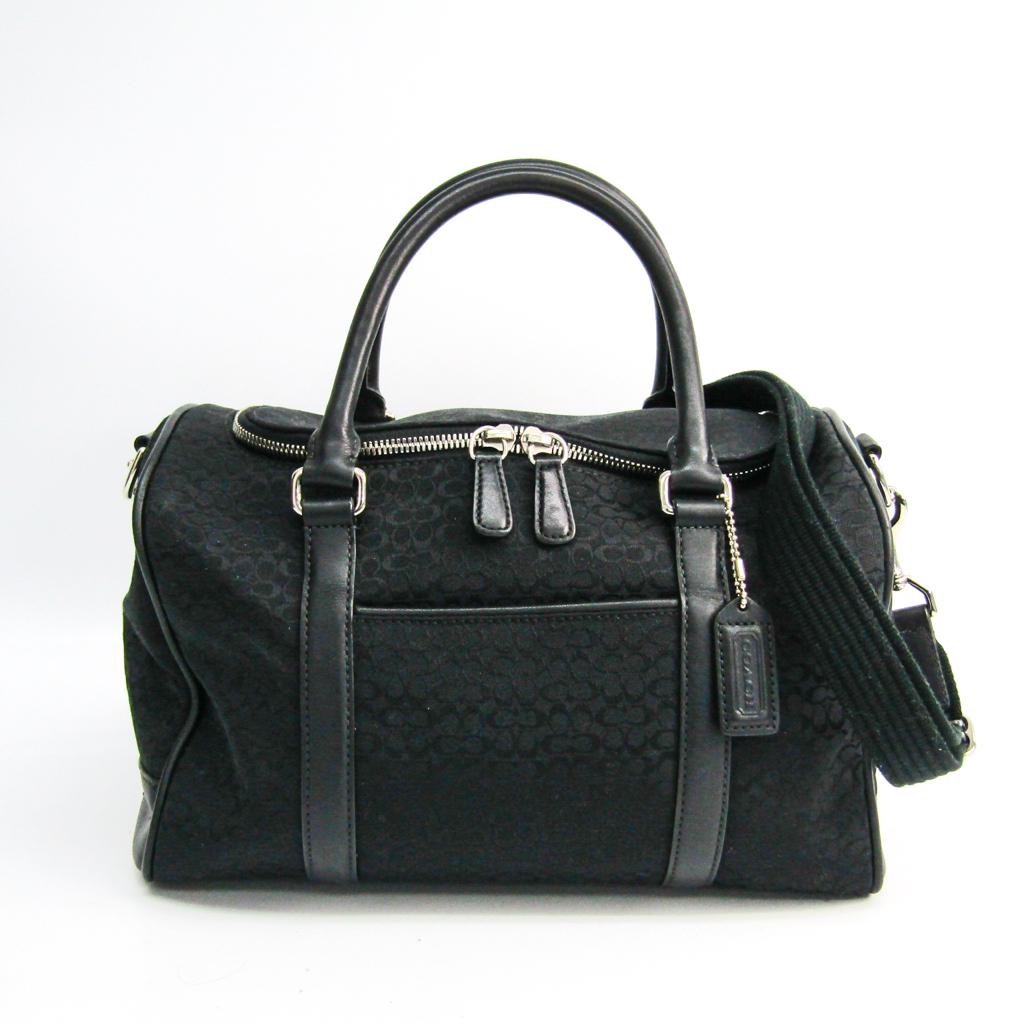 Coach Signature Mini-signature Women's Canvas Leather Handbag Shoulder Bag Black: Coach Signature Mini-signature Women's Canvas Leather Handbag Shoulder Bag Black Brand: Coach Line: Signature Model: Mini-signature Country of Origin: China Type: Handbag Shoulder bag Material: Canvas