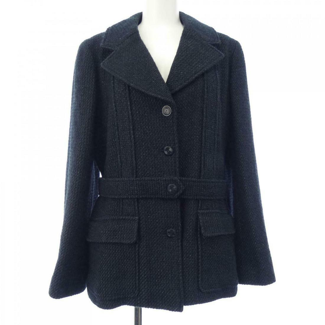 CHANEL Jacket: CHANEL Jacket Brand: CHANEL Style: JACKET Color: Navy Outer Shell Material: See Image Gender: Ladies Size: 40 Size Type: Regular ActualSize: Please read description Type: JACKET Department: Woman B: R