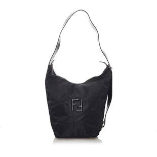 Fendi Nylon Shoulder Bag: Fendi Nylon Shoulder Bag This shoulder bag features a nylon body exterior front and back slip pockets a flat leather strap a top zip closure and an interior zip pocket. Brand: Fendi Model: