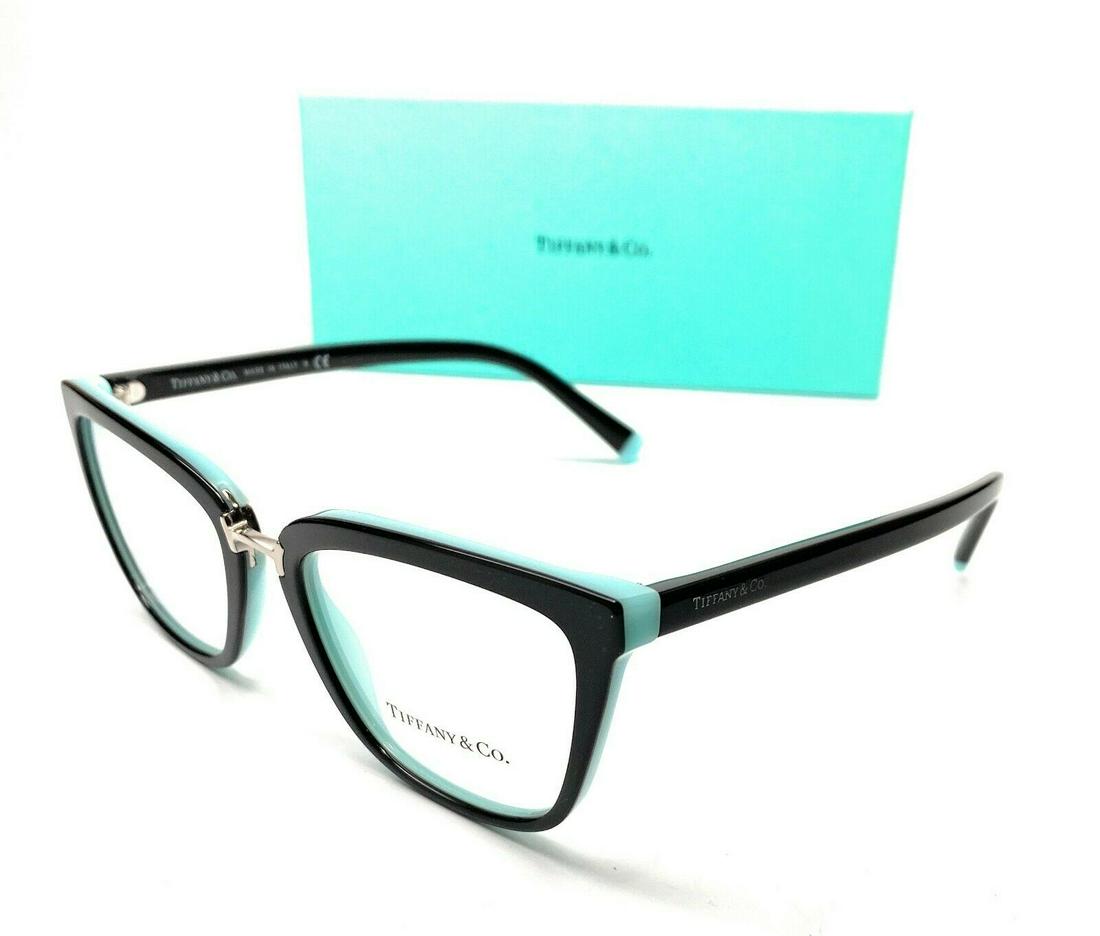 Tiffany TF2179 8055 Black Women Square Demo Lens Eyeglasses Frame Apr