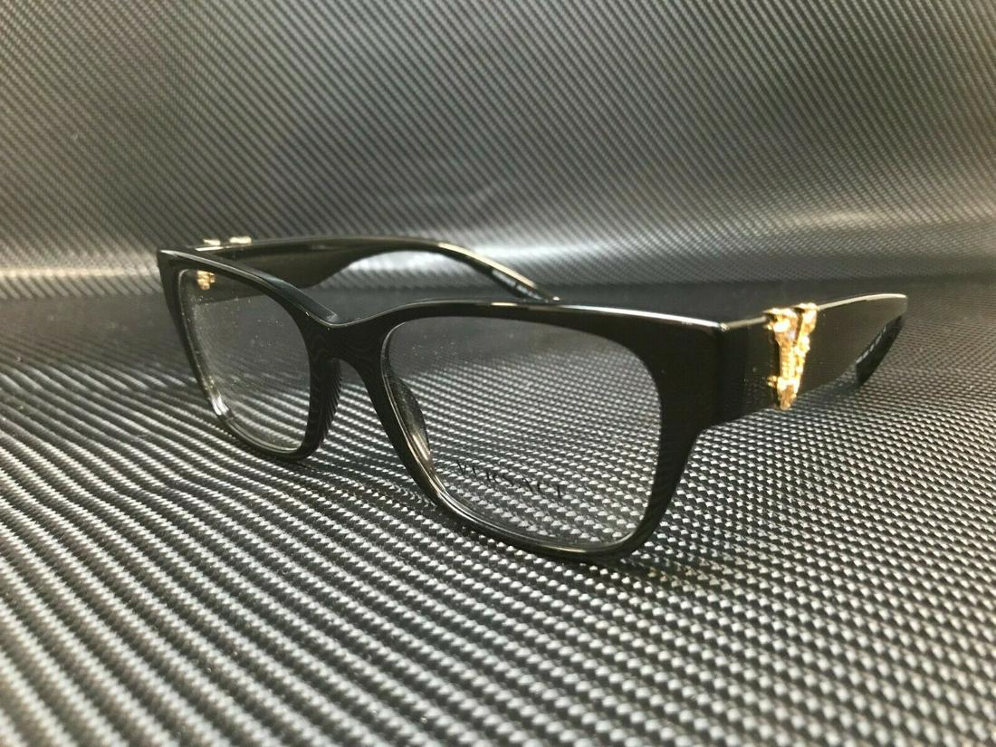 VERSACE VE3283 GB1 Black Square Women's 52 mm: VERSACE VE3283 GB1 Black Square Women's 52 mm Department: Women Style: Square Type: Eyeglasses Brand: Versace Frame Color: Black Condition: New with tags: A brand-new, unused, and unworn item (includi