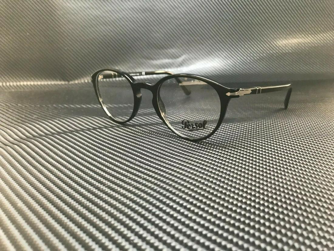 PERSOL PO3218V 95 Black Round Unisex Eyeglasses 49: PERSOL PO3218V 95 Black Round Unisex Eyeglasses 49 Department: Men Style: Round Type: Eyeglasses Brand: Persol Frame Color: Black Condition: New with tags: A brand-new, unused, and unworn item (includ