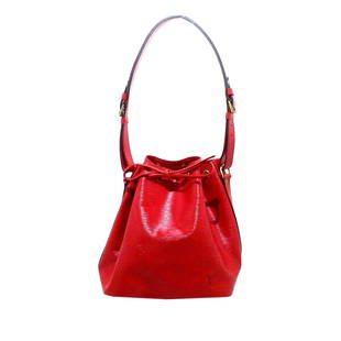 Louis Vuitton Epi Petit Noe: Louis Vuitton Epi Petit Noe The Petit Noe features Epi leather an adjustable flat strap an open top with a drawstring closure and Alcantara lining. Brand: Louis Vuitton Model: Epi Petit Noe