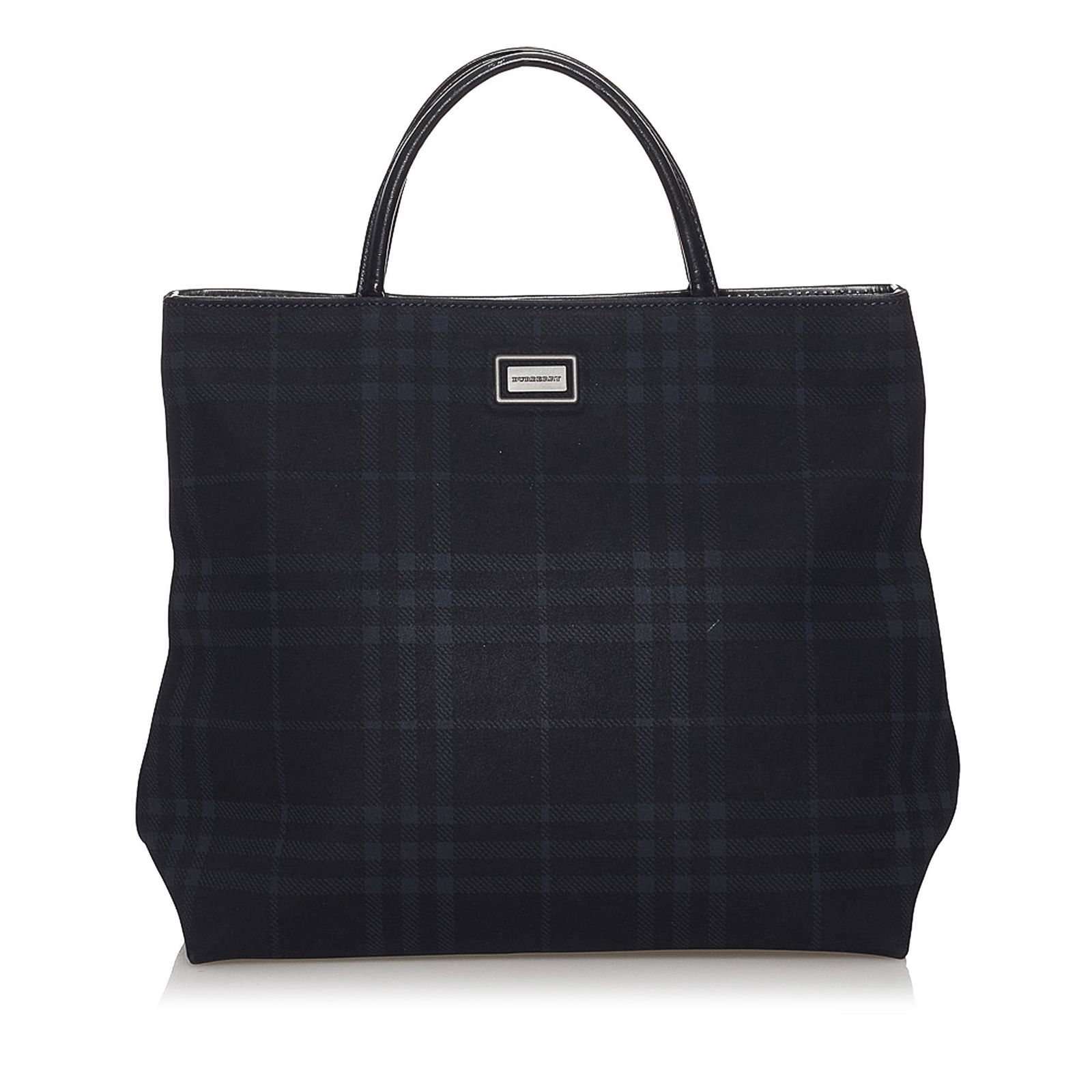 Burberry Tonal Check Handbag: Burberry Tonal Check Handbag This handbag features a PVC body with leather trim rolled leather handles an interior zip compartment and an interior zip pocket. Brand: Burberry Model: Tonal Check Handba