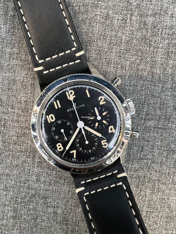 Breitling Avi Ref. 765 1953 Re-edition: Breitling Avi Ref. 765 1953 Re-edition Brand: Breitling Model: Aviator 8 Movement: Manual winding Case material: Steel Bracelet material: Leather Year of production: 2021 Condition: New\n (Brand new w