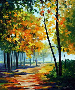 Noon In The Forest - Limited Edition 1/25 by Leonid Afremov: Noon In The Forest - Limited Edition 1/25 by Leonid AfremovThis is a limited edition giclee hand-painted by Leonid Afremov. This is the first giclee of a small edition of 25 paintings. The rest of