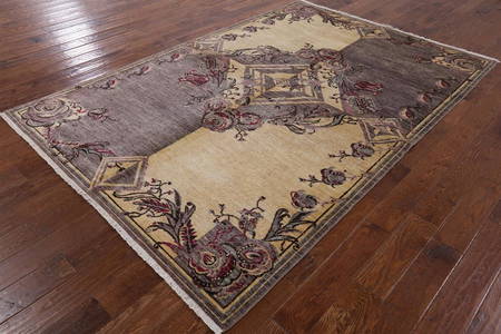 6' 2" X 9' 2" William Morris Handmade Wool Rug