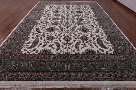 Persian Kashan Handmade Wool Rug 11' 8" X 14' 10"