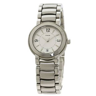 Coach W016 Watch Stainless Steel / SS Ladies COACH: Coach W016 Watch Stainless Steel / SS Ladies COACH Brand: Coach Model: W016 Gender: Women Display: Analog Material (Case): Stainless steel Material (Band): Stainless steel Color: White Color