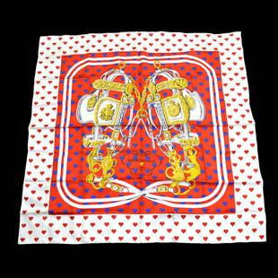 HERMES Carre BRIDES DE GALA LOVE Women's Scarf Stole White 100% Silk: HERMES Carre BRIDES DE GALA LOVE Women's Scarf Stole White 100% Silk Gender: Women Country/Region of Manufacture: France Style: Scarve Decade: Unknown Material: 100% Silk Color: Red White Occasion: