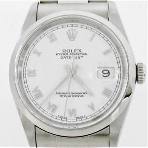 ROLEX Datejust 16200 White Dial Overhauled Automatic Winding Men's Used