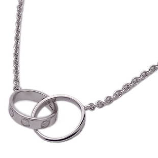 Cartier Necklace Women's White Gold 750WG Baby Love Pendant Delicate: Hermes Ex-Libris PM Necklace K18PG Silver Brand: Hermes Necklace Type: Pendant necklace Gender: Women Material: Pink gold (18K) Silver 925 Color: Pink gold Silver Weight: 8g / 0.28oz. Neck
