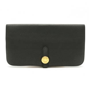 Wallet HERMES Hermes Dogon Long Bi-fold wallet Togo Leather Black # O engraved: Wallet HERMES Hermes Dogon Long Bi-fold wallet Togo Leather Black # O engraved Brand: Hermes Line: Dogon Type: Long wallet (bi-fold) : Material: Togo leather Togo leather: Color: Black Size
