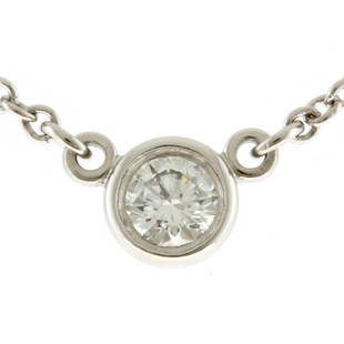 TIFFANY & Co. Tiffany Pt950 Accessory Necklace By The Yard Diamond Single Silver Ladies Platinum: TIFFANY & Co. Tiffany Pt950 Accessory Necklace By The Yard Diamond Single Silver Ladies Platinum Brand: Tiffany Necklace Type: Necklace Gender: Women Material: Platinum 950 Color: Silver Stone: