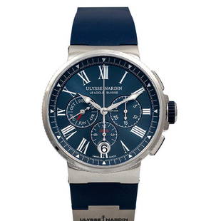 Ulysse Nardin Marine Chronograph Stainless Steel Automatic Blue Dial Men's Watch - 1533-150-3/43: Ulysse Nardin Marine Chronograph Stainless Steel Automatic Blue Dial Men's Watch - 1533-150-3/43 Brand: Ulysse Nardin Model: Marine Chronograph Dealer product code: 9896A Movement: Automatic Case