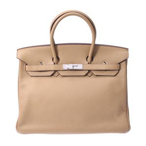 HERMES Hermes Birkin 35 Psiere # L engraved (around 2008) Unisex Taurillon Clemence handbag