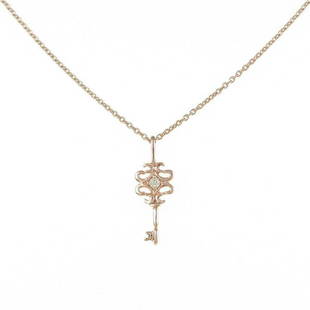 K10PG Key Diamond Necklace: K10PG Key Diamond Necklace Brand: Unbranded Style: Necklace Material: K10PG Gender: Ladies Size: 40cm Stone: Diamond ActualSize: imate size of pendant (H x W) : 16.0mm x 5.8mm CenterStone: Diamond