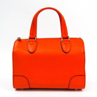 Valextra Mini Boston V5C14 Women's Leather Handbag Orange: Valextra Mini Boston V5C14 Women's Leather Handbag Orange Brand: Valextra Model: Mini Boston V5C14 Country of Origin: Italy Type: Handbag Gender: Women Material: Leather Leather: Color: