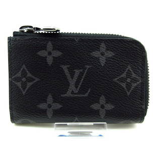LOUIS VUITTON Porte Monnaie Jour M63536 Monogram Eclipse Coin: LOUIS VUITTON Porte Monnaie Jour M63536 Monogram Eclipse Coin Brand: LOUIS VUITTON Style: Coin Case Color: Monogram Eclipse Material: Monogram Eclipse Canvas Model Number: M63536 Product Name: Porte
