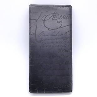 Berluti Calligraphy Bi-Fold Wallet Men's Leather Navy: Berluti Calligraphy Bi-Fold Wallet Men's Leather Navy Brand: Berluti Type: Long wallet (bi-fold) Gender: Men Material: Leather Leather: Color: Navy Size (HxWxD): 18cm x 9cm x 2cm / 7.08 x