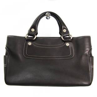 Celine Boogie Women's Leather Handbag Dark Brown: Celine Boogie Women's Leather Handbag Dark Brown Brand: Celine Line: Boogie Country of Origin: Italy Type: Handbag Material: Leather Leather: Color: Dark brown Hardware Color: Matte silver 