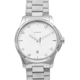 Gucci G-Timeless Quartz Silver Dial With Charms Hour Markers Ladies Watch - YA1264028: Gucci G-Timeless Quartz Silver Dial With Charms Hour Markers Ladies Watch - YA1264028 Brand: Gucci Model: G-Timeless Dealer product code: 9666A Movement: Quartz Case material: Steel Bracelet