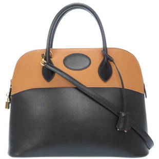 Hermes Boleid 35 Boxcalf Vau Chamonix Black Natural 2WAY Shoulder Handbag # G Engraved 0065HERMES: Hermes Boleid 35 Boxcalf Vau Chamonix Black Natural 2WAY Shoulder Handbag # G Engraved 0065HERMES Strap Brand: Hermes Line: Bolide Country of Origin: France Type: Handbag Gender: Women 