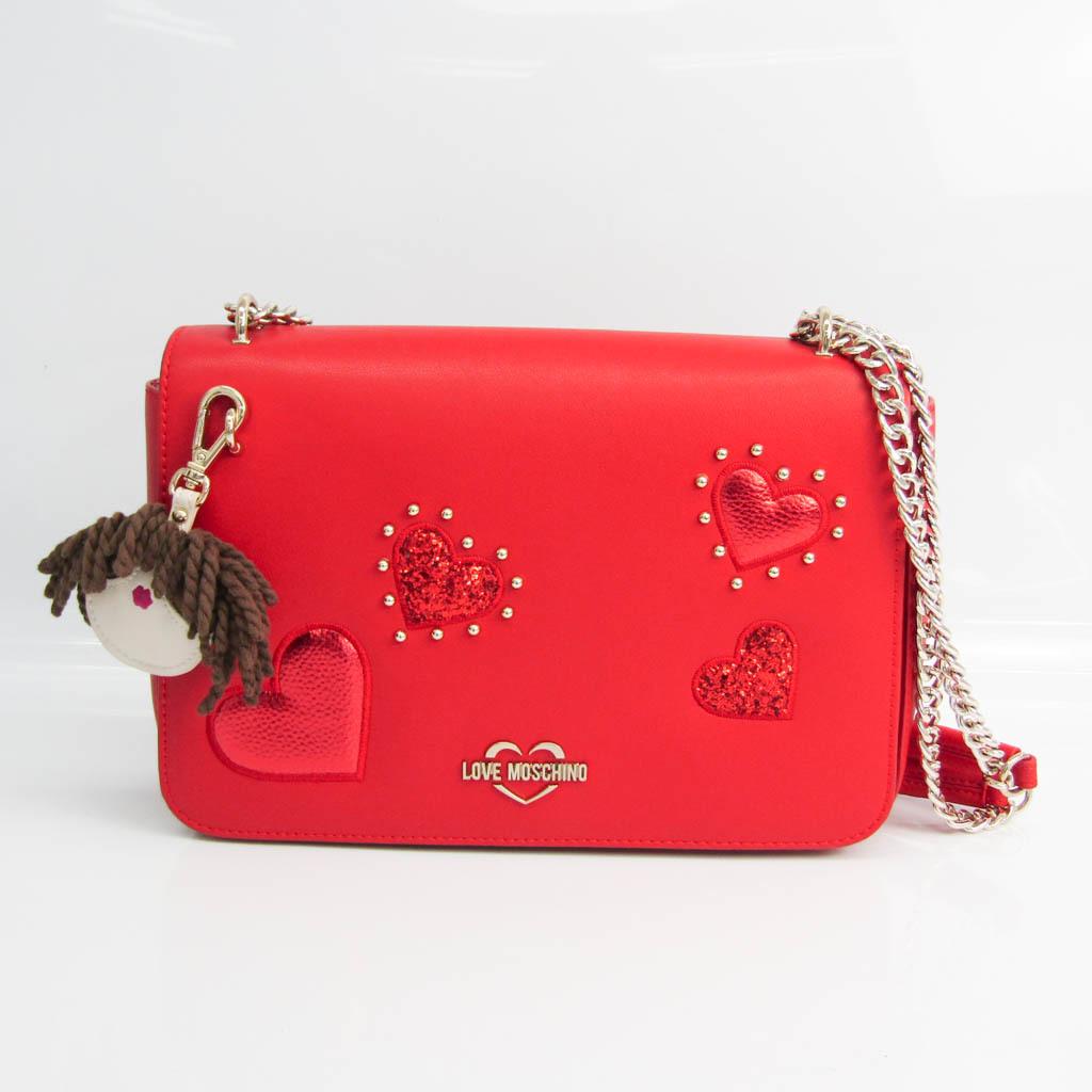 Moschino LOVE MOSCHINO Heart Studs Women's Leather Shoulder Bag Red Color: Moschino LOVE MOSCHINO Heart Studs Women's Leather Shoulder Bag Red Color Brand: Moschino Model: LOVE MOSCHINO Heart studs Country of Origin: China Type: Shoulder bag Gender: Women Material: Leather L