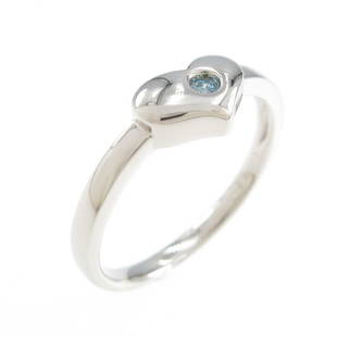PT Heart Diamond Ring: PT Heart Diamond Ring Brand: Unbranded Style: Ring Material: PT Gender: Ladies Size: 11.0 (JPN size) Stone: Diamond 0.02ct ActualSize: W :5.5mm CenterStone: Diamond 0.02ct Type: Ring Metal: PT