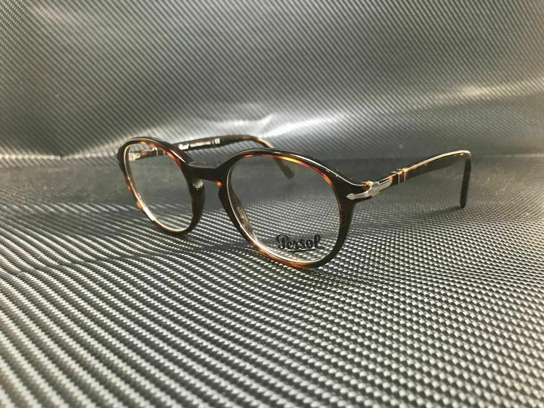 PERSOL PO3239V 24 Havana Round Unisex 48 mm: PERSOL PO3239V 24 Havana Round Unisex 48 mm Brand: Persol Department: Boys Frame Color: Beige Style: Round Type: Eyeglasses New The BIDHAUS Guarantee: All items in this auction are guaranteed authenti