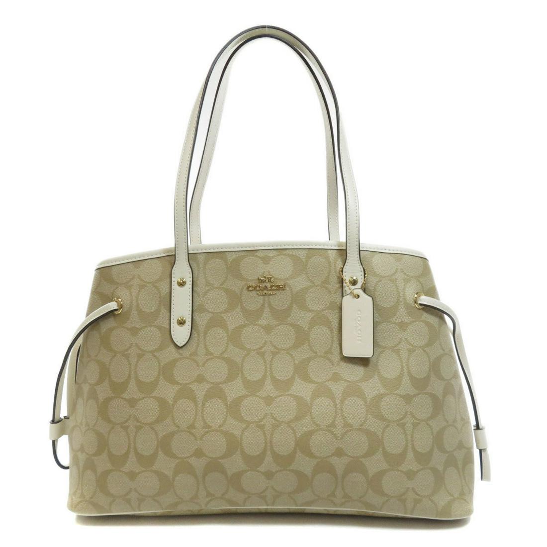 Coach F57842 Signature Tote Bag PVC Ladies COACH: Coach F57842 Signature Tote Bag PVC Ladies COACH Brand: Coach Line: Signature Model: F57842 Signature Tote Bag Type: Tote bag Gender: Women Material: Signature line Signature line: Color: Beige Closur