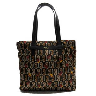 Furla FURLA Shoulder Bag Tote Brown Black Nylon Leather: Furla FURLA Shoulder Bag Tote Brown Black Nylon Leather Brand: Furla Type: Shoulder bag Tote bag Material: Nylon Leather Nylon: Leather: Color: Black Brown Closure: Open Size (HxWxD):