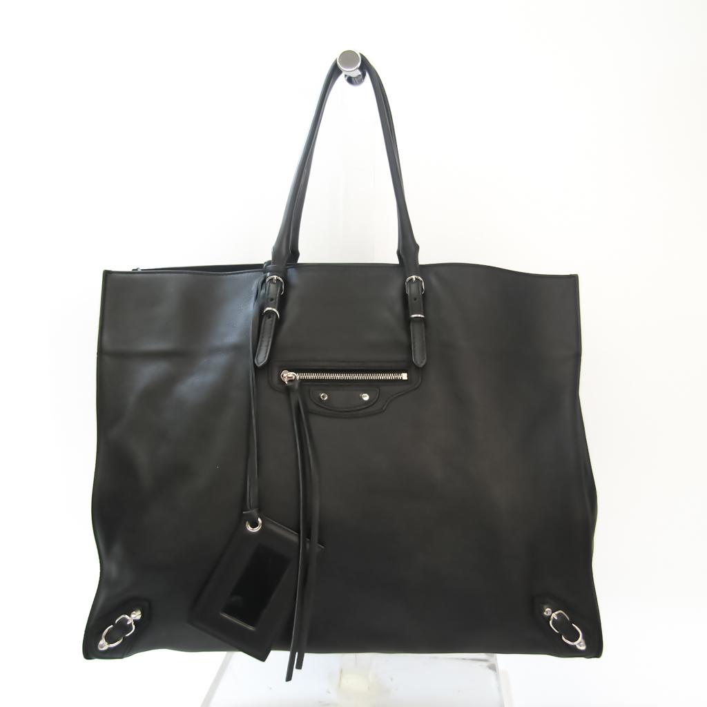 Balenciaga Paper Medium 338583 Unisex Leather Handbag Tote Bag Black: Balenciaga Paper Medium 338583 Unisex Leather Handbag Tote Bag Black Brand: Balenciaga Line: Paper Model: Medium 338583 Country of Origin: Italy Type: Handbag Tote bag Gender: Unisex Material: Leather