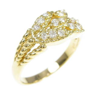 K18YG Diamond Ring: K18YG Diamond Ring Brand: Unbranded Style: Ring Material: K18YG Gender: Ladies Size: 16.0 (JPN size) Main Stone: Diamond 0.22ct ActualSize: W : 8.0mm CenterStone: Diamond 0.22ct Type: Ring Metal: