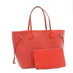 LOUIS VUITTON Epi Neverfull MM Tote Bag Red M41318 LV: LOUIS VUITTON Epi Neverfull MM Tote Bag Red M41318 LV Brand: LOUIS VUITTON Style: Tote Bag Exterior Material: Epi Leather Exterior Color: Red Size: See Description Bag Height: 11.8inch(Approx) /