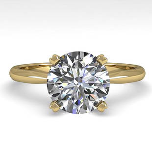 2.03 ctw Certified VS/SI Diamond Engagement Ring 14K Yellow Gold: 2.03 ctw Certified VS/SI Diamond Engagement Ring 14K Yellow Gold 2.03 ctw Certified VS/SI Diamond Engagement Ring 14K Yellow Gold Designer Brand Luxury Jewelrymade in the USA Suggested Retail