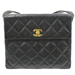 CHANEL Quilted Crossbody Shoulder Bag Black Caviar skin 4224588: CHANEL Quilted Crossbody Shoulder Bag Black Caviar skin 4224588 Size: Medium Accents: Quilted Model: Shoulder Bag Country/Region of Manufacture: Italy Department: Women Style: Shoulder Bag Handle