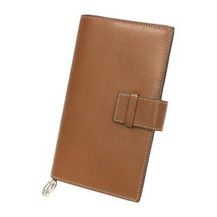 Cartier notebook cover agenda leather brown with refill men's women's: Cartier notebook cover agenda leather brown with refill men's women's Brand: Cartier Gender: Men Women Color: Brown Camel Material: Leather Leather: Size (HxWxD): 17.5cm x 10cm x 2cm / 6.88 x