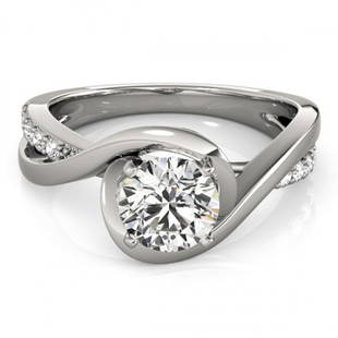 0.9 ctw Certified VS/SI Diamond Ring 18k White Gold: 0.9 ctw Certified VS/SI Diamond Ring 18k White Gold 0.9 ctw Certified VS/SI Diamond Ring 18k White Gold Designer Brand Luxury Jewelrymade in the USA Suggested Retail Price: $11350 .Item: Diamond