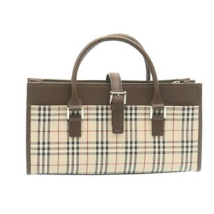 BURBERRY Nova Check Hand Bag Beige Red: BURBERRY Nova Check Hand Bag Beige Red Brand: BURBERRY Style: Hand Bag Exterior Material: Canvas Exterior Color: Beige Size: See Description Bag Height: 6.7inch(Approx) / 17cm(Approx) Bag Depth: