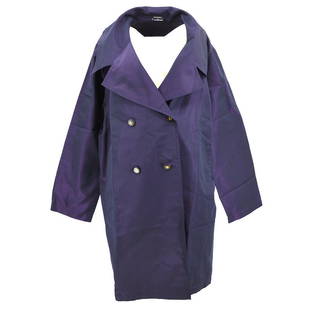 CHANEL 03756 40 CC Button Single Breasted Long Sleeve Coat Purple: CHANEL 03756 40 CC Button Single Breasted Long Sleeve Coat Purple Style: Coat Material: 100% Silk Color: Purple Size (Womens): #- Occasion: Casual Brand: CHANEL Size Type: Regular A: Excellent 