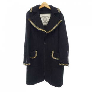 VINTAGE CHANEL Coat: VINTAGE CHANEL Coat Brand: CHANEL Style: COAT Color: Black Outer Shell Material: See Image Gender: Ladies Size: 38 Size Type: Regular ActualSize: Please read description Type: COAT Department: