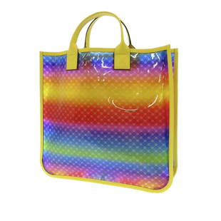 Gucci Childrens Lens Tote Bag: Gucci Childrens Lens Tote Bag This tote bag features a vinyl body flat straps and an open top. Brand: Gucci Model: Childrens Lens Tote Bag Origin: Italy Category: Bags Color: Multi Style: Others
