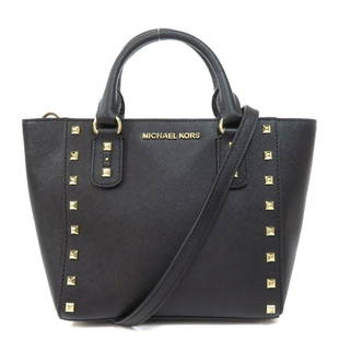 Michael Kors 2WAY Handbag Leather Ladies: Michael Kors 2WAY Handbag Leather Ladies Brand: MICHAEL Michael Kors Type: Handbag Material: Leather Leather: Color: Black Closure: Zipper Gender: Women Size (HxWxD): 18cm x 28cm x 10cm /