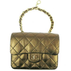 CHANEL CC Quilted Multi Pouch Bag Chain Belt Accessories Bronze 5591344