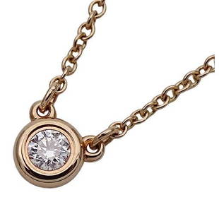 Tiffany TIFFANY & Co. Necklace Diamond 750PG Pink Gold By The Yard: Tiffany TIFFANY & Co. Necklace Diamond 750PG Pink Gold By The Yard Brand: Tiffany Country of Origin: Spain Necklace Type: Necklace Material: Pink gold (18K) Color: Pink gold Stone: Diamond 